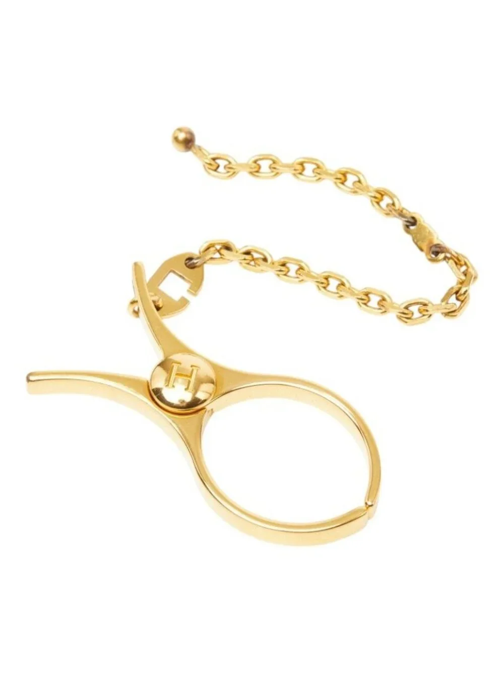 Hermes Phil Glove Holder Gold Plated 1- Gloves